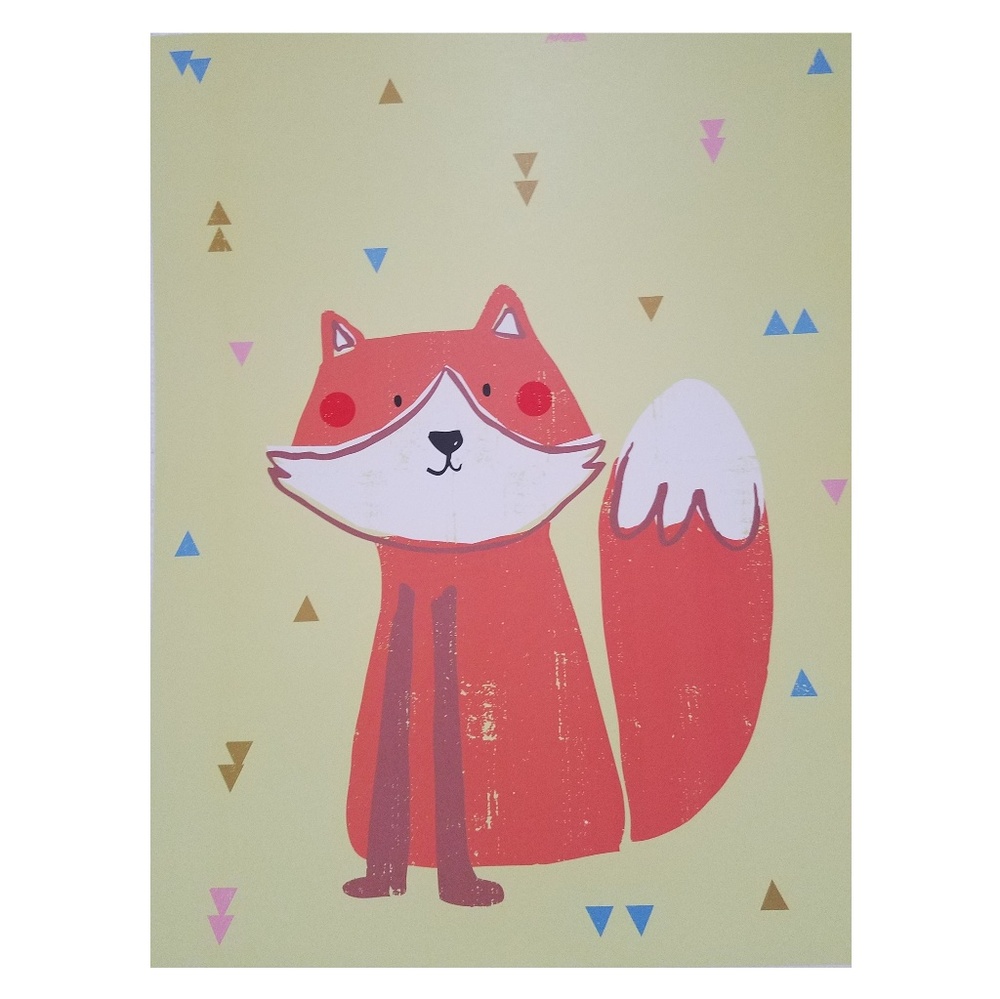 Children's Wall Art Print Little Fox 11X14"
